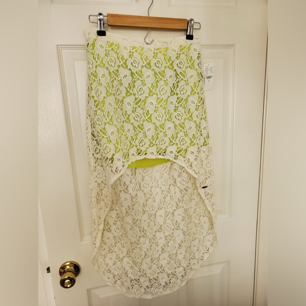 Crochet high low skirt